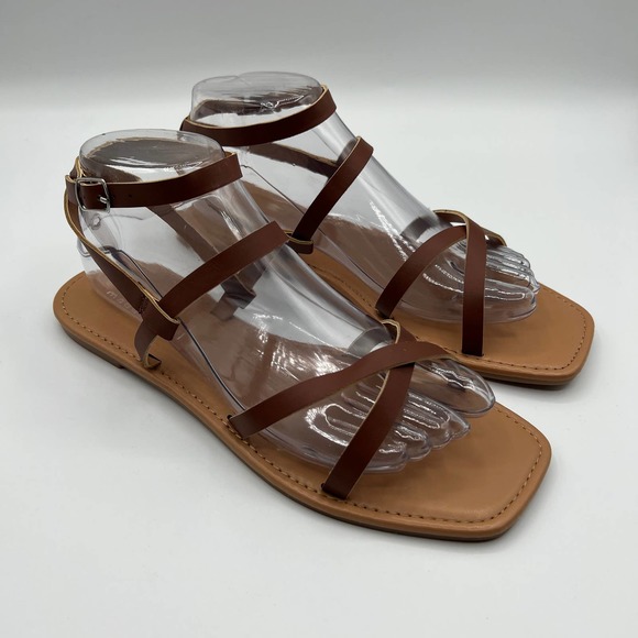 Madden Girl Shoes - Madden Girl Stance Sandal Cognac Size 6